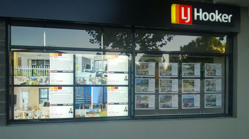 Real Estate Video Wall Window Display